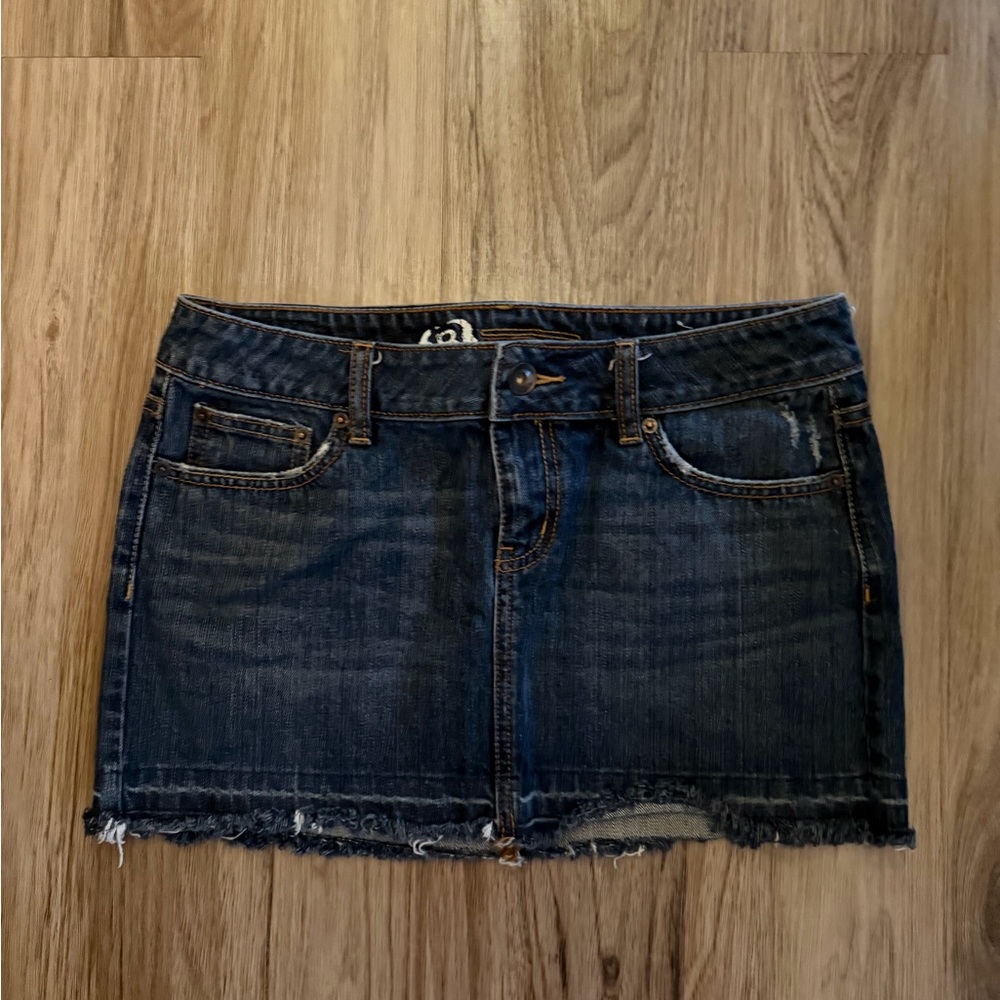 Bullhead Indigo Denim Mini Skirt